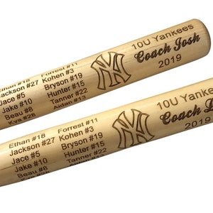 Mini Baseball Bat Keepsake - Fathers Day Gift, Engraved Mini Bat, Coaches, Ring Bearers - 18-inch - Trophy For Little League, Travel Ball