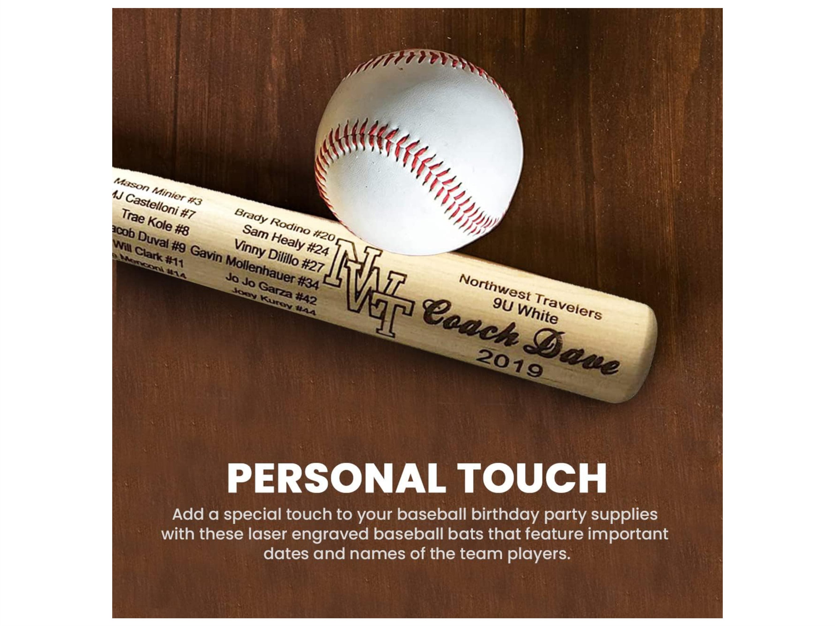 Mini Baseball Bat Keepsake - Fathers Day Gift, Engraved Mini Bat ...