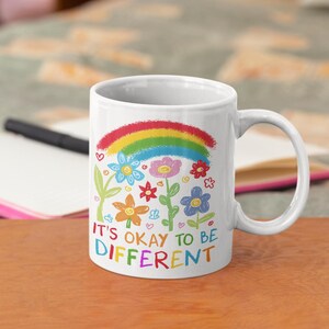 Autism Awareness Mug: Hand-Drawn Ceramic Mug - Special Needs Gift