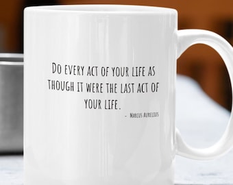Stoic Quotes Coffee Mug: Inspirational Philosophy Gift (11oz)