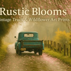 Rustic Floral Print: Vintage Farmhouse Botanical Art (Digital Download)