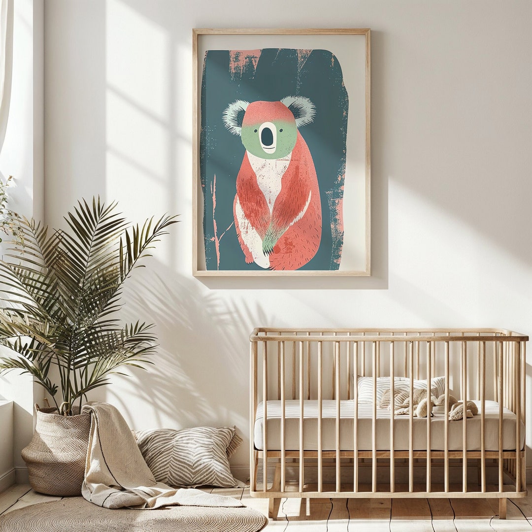 Koala Nursery Wall Art ~ Kids Posters Decor ~ Printable Cute Australian ...