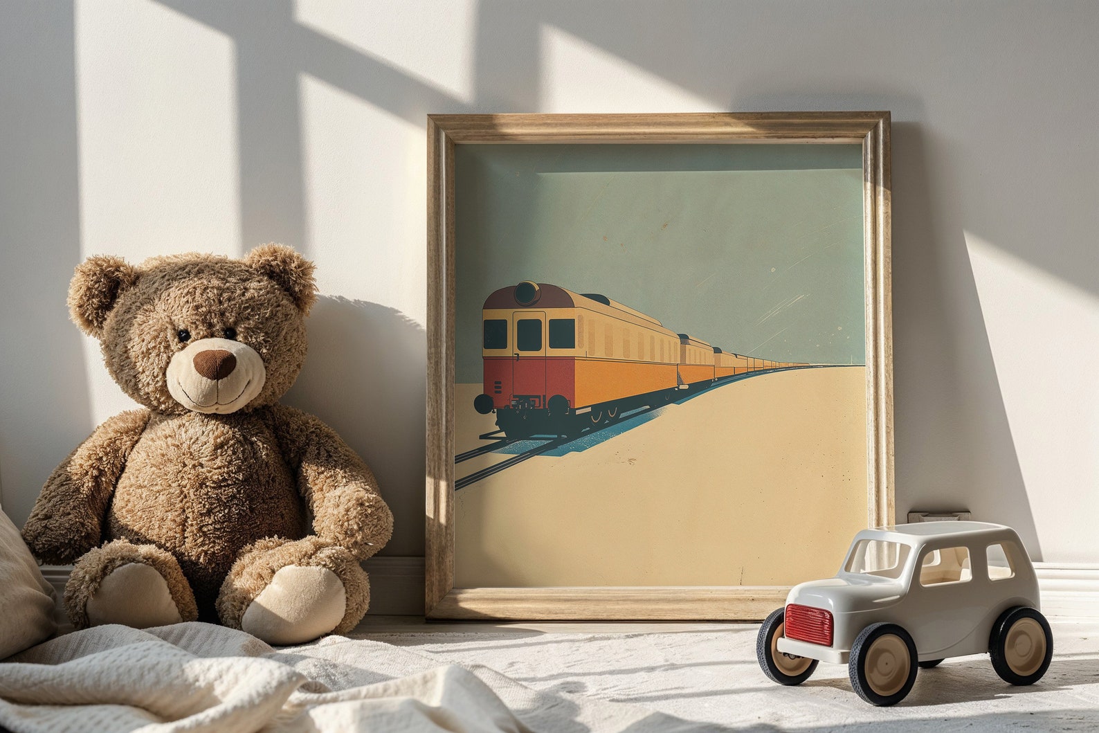 Vintage Train Printable Nursery Wall Art Kids Transportation Poster ...