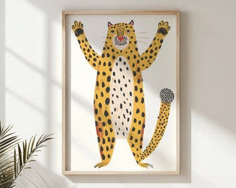Jungle Cheetah Print, Safari Nursery Wall Art, Kids Room Decor, Animal Poster, Printable Artwork, Baby Shower Gift Idea, Playroom Wall Print