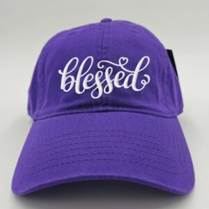 Blessed Embroidered hat, Spiritual hat, Jesus dad hat, Christian dad hat, Blessed hat, Inspiration dad hat, Positive dad hat