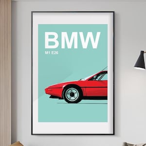 BMW E26 M1 Wall Print Poster