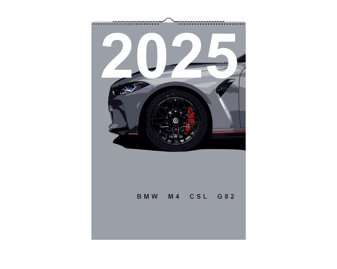 BMW G82 M4 CSL 2025 Wall Calendar - Etsy