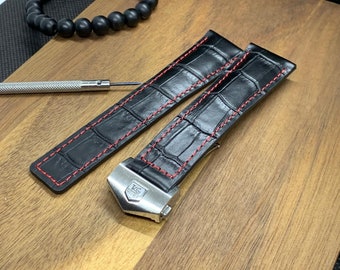 Tag heuer 20mm 22mm deployment strap band