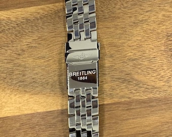 24mm 22mm 20mm18mm bracelet gmt navitimer breitling strap plain silver watch band heavy duty
