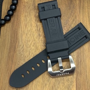 Panerai black rubber strap - Etsy 日本
