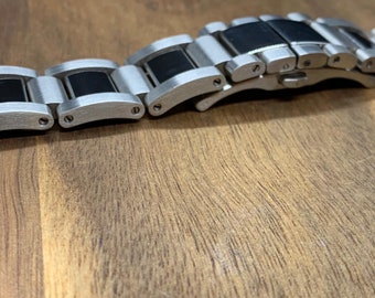 23mm Cartier strap Watch Strap Metal Bracelet Deployment Clasp fast shipping