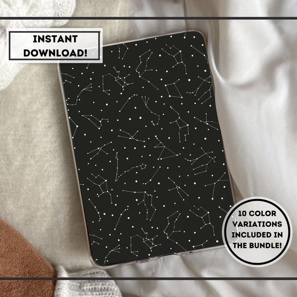 10 Constellation Printable Kindle Basic & Paperwhite Insert Bundle for Clear Case | DIGITAL DOWNLOAD | Kindle Insert | Kindle Bundle