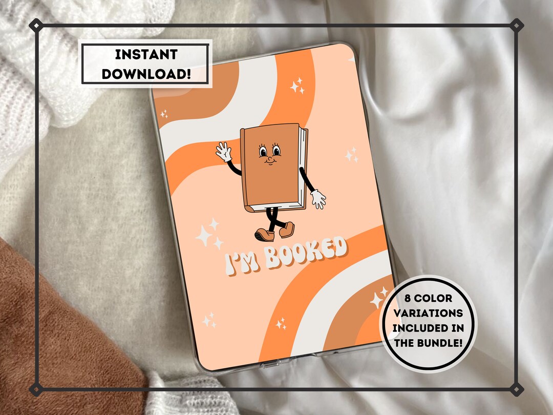 8 I'm Booked Printable Kindle Basic & Paperwhite Insert Bundle for ...