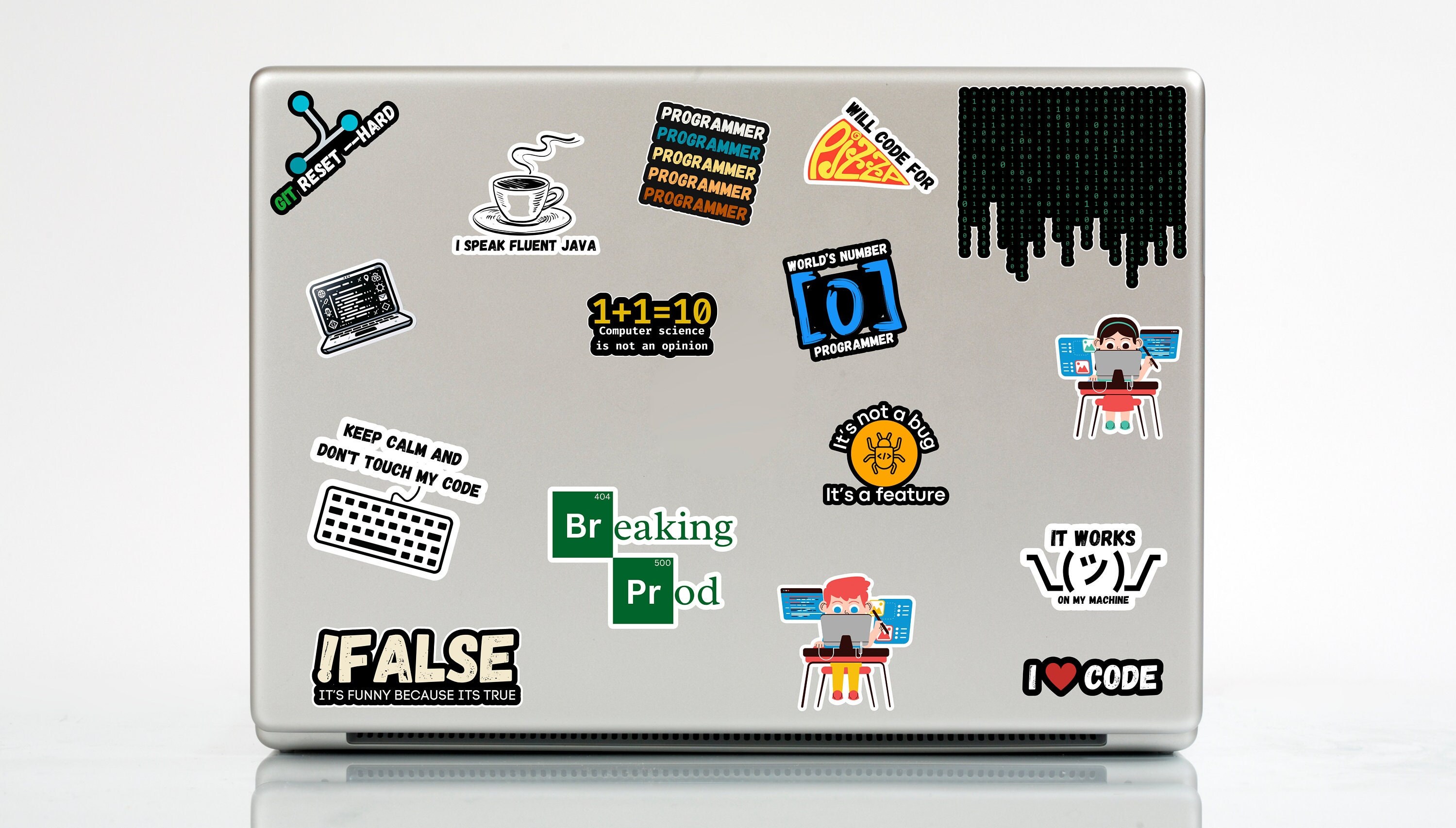 Programming Sticker Pack - 16 Handmade, Die Cut Decals, for Software ...