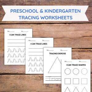 Preschool Line Tracing Worksheets, Lines Trace Pages Printable, Homeschool Busy Book, Kindergarten Curriculum Learning, Toddler Busy Book
