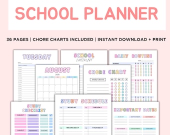 2026-2027 School Planner | Homeschool Organizer (Digital Download)