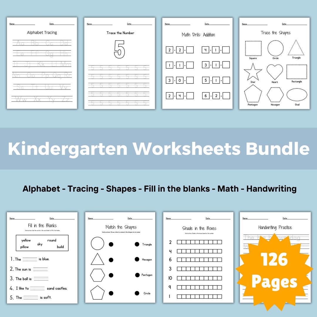 Alphabet Worksheets, Math Worksheet, Counting Activity, Kindergarten ...