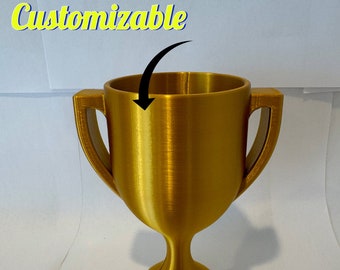 3d Printed *Custom* Trophy - Decoration - Gift - Customizable - Colorful