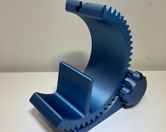 Adjustable Gear Phone Stand - 3D Printed - Tilt - Smooth