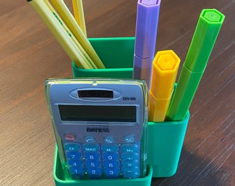 3d Printed Pen Organizer - Desk Organizer - Pen Holder - Office Material - Simple Round Design - Minimalistic