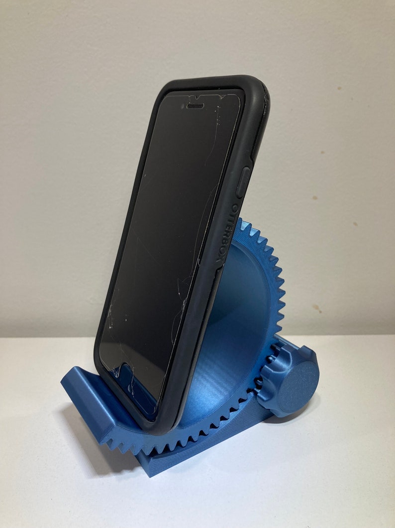 Adjustable Gear Phone Stand 3D Printed Tilt Smooth Etsy