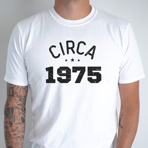 Vintage 1975 Birthday Tee: Retro 49th Birthday Gift