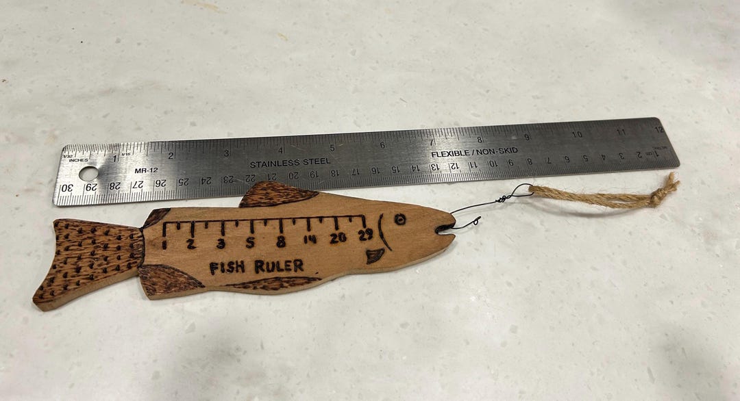 Fish Ruler Advertising Fisherman's Exaggerated Fish Ruler - Etsy