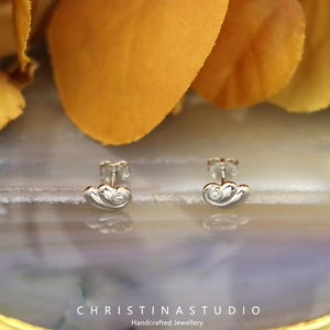S925 Sterling Silver Mini Angel Wings Stud Earrings – Delicate and Elegant Jewelry for Women