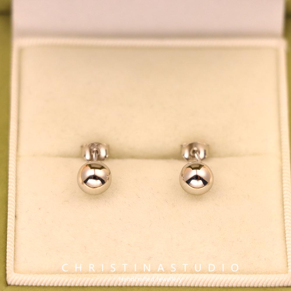 S925 Sterling Silver Bubble Stud Earrings for Women - Etsy