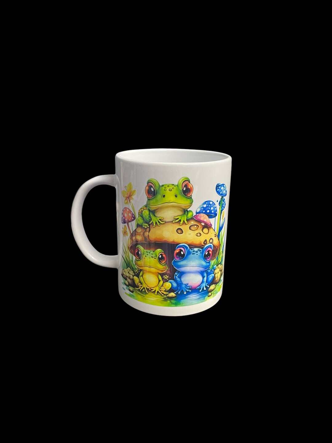 Vibrant 11 Oz. Coffee Mug-cute Frogs - Etsy