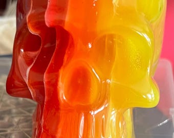 9 VERTICAL Layers Glow in the Dark Skull Shifter Knob