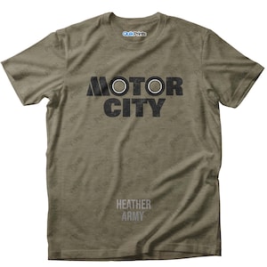 Motor City Motown Shirt (Vintage Print) - Detroit Michigan - Adult Unisex and Tall Sizes - Made to Order - Many color choices