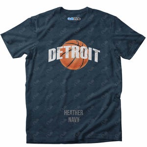 Detroit Basketball Shirt (Vintage Print) - Made to Order Premium Apparel