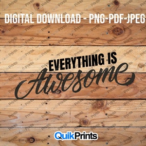 Make Everyday Legendary - Digital Download - PNG, Jpeg and PDF file