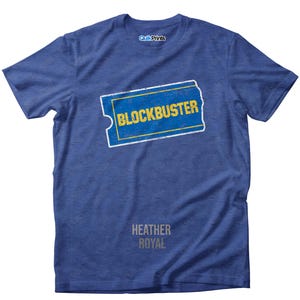 Blockbuster Video Shirt (Vintage Print) - Adult, Tall & Youth Sizes - Made to Order - Many color choices - Premium Apparel