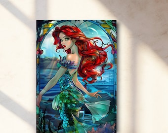 Mermaid Art Gift For Girls Birthday Gift Girls Room Wall Decor Nursery Decor Baby Shower Gift For Ocean Lover Nautical Wall Decor Bathroom