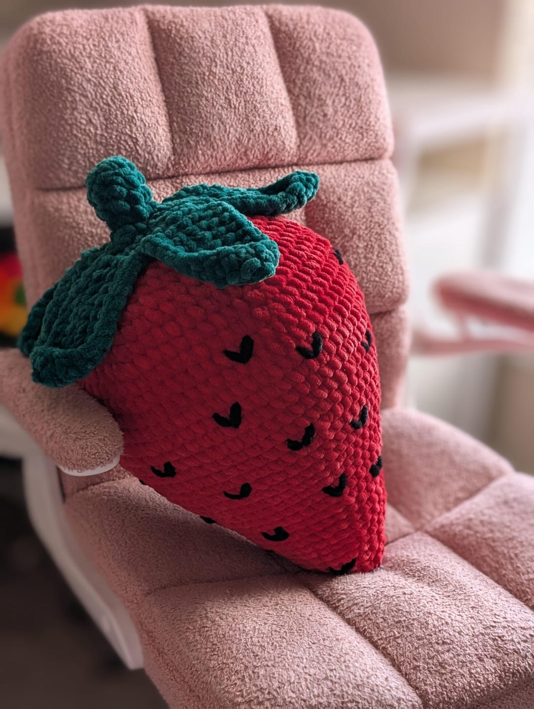 Red Stuffie Handmade Medium Red Strawberry Stuffed Animal Toy Plushie - Etsy