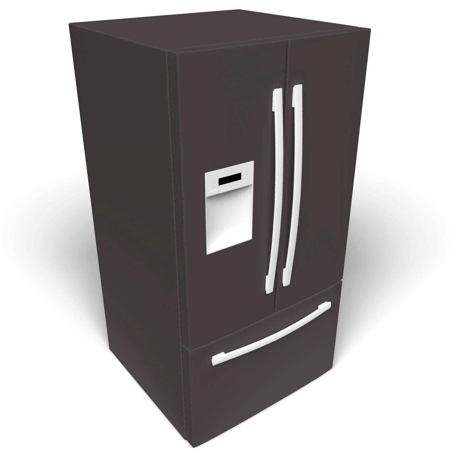 Paint-match Vinyl Refrigerator Wrap Sherwin Williams Darkroom SW 7083 ...