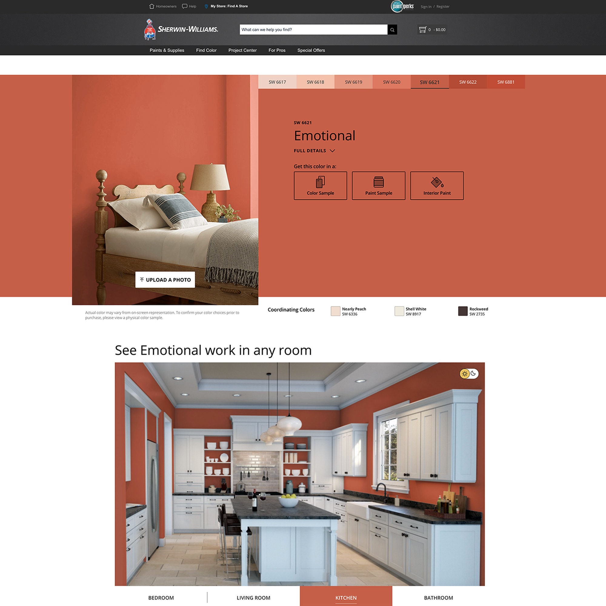 Paint-match Vinyl Refrigerator Wrap Sherwin Williams Emotional SW 6621 ...