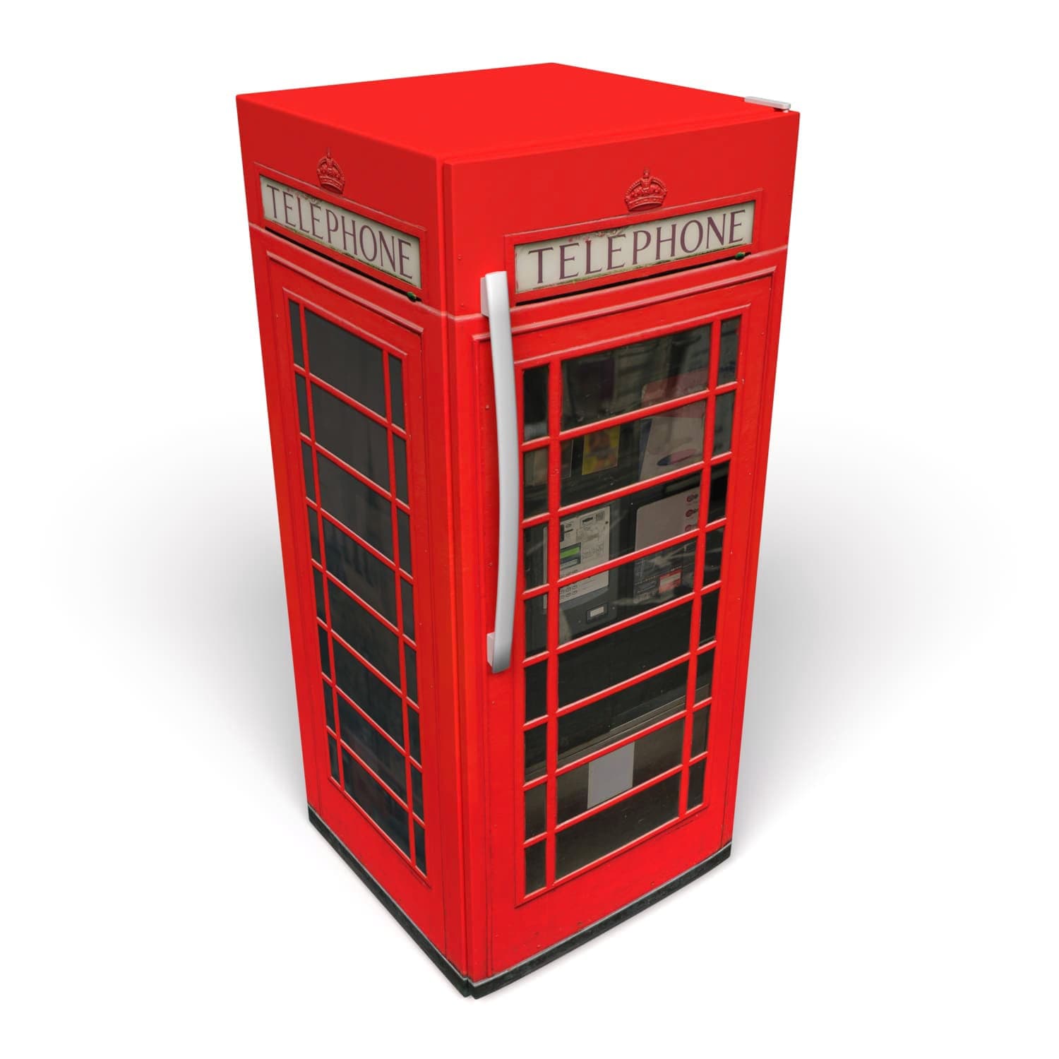 Red British Phone Booth Custom-printed Refrigerator Wrap - Etsy