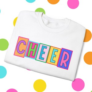 Cute Cheer Sweatshirt, Cheerleader Sweatshirt, Cheer Team Gifts, Cheer Crewneck, Cheer Gifts Cheer Squad, Cheer Coach Gifts, Cheer Comp Days