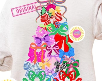 Coquette Christmas Tree Png, Merry Christmas Png, Preppy Christmas Bow Png, Coquette Png, Merry Xmas Coquette Png, Preppy Christmas Tree