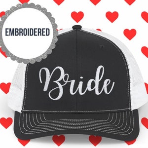 Bride Trucker Hat | Embroidered BRIDE Trucker Cap | Future Mrs Custom Gift | Embroidered Gifts for Bride to Be | Engagement Gift | Bride Hat