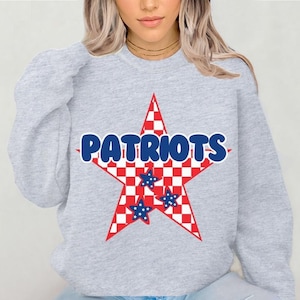 Patriots Sweatshirt, Patriot Fan Apparel, Patriot Football Fans Shirt, Patriot Sports Shirts, Gifts for Patriot Lovers, Patriots Shirt, Gift