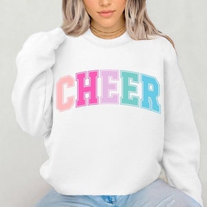 CHEER Sweatshirts, Girls Cheer Sweatshirt, Girls Cheer Pullover, Girls Cheerleading shirt for Women Cheerleader Gifts Bulk Cheer Comp Gifts