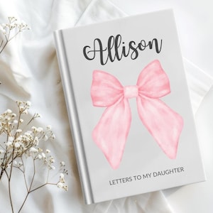 Diario personalizado Cartas a mi hija / Diario Querida hija / Diario de recuerdos / Cuaderno diario personalizado / Regalo para hijas