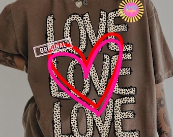 Valentines Png, Love PNG, Hearts Valentine's Day Shirt png, Preppy Love Day Design, Valentines Love Sublimation Png
