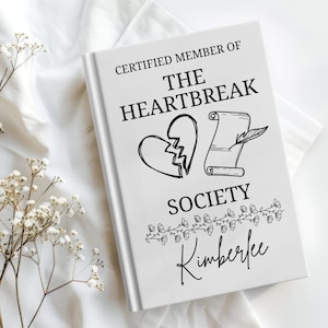 SWIFTY Journal Personalized Swiftys Journal Custom Swiftys Inspired Heartbreak Society Taylor Merch Taylor Fan Gift Teen Girls Gift Notebook