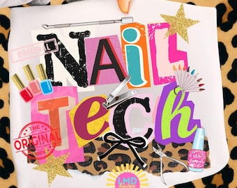Técnica de unhas PNG, Técnica de unhas preppy PNG, Sublimação de técnica de unhas fofa, Designer de unhas PNG, Cosmetologia