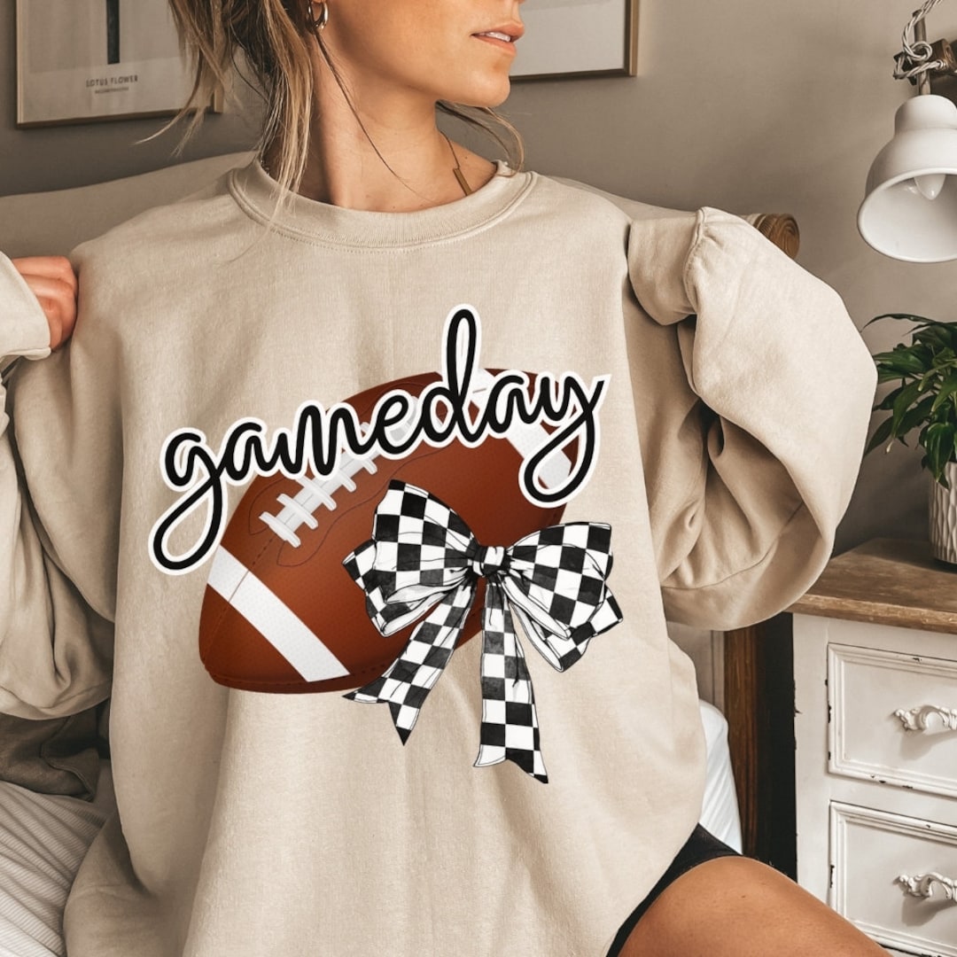 Coquette Football Patch Sweatshirt - Natural